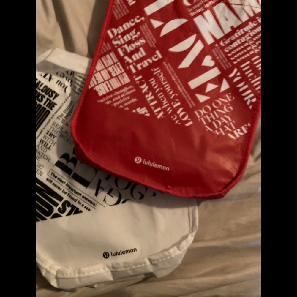 2 Lululemon Recyclable bags